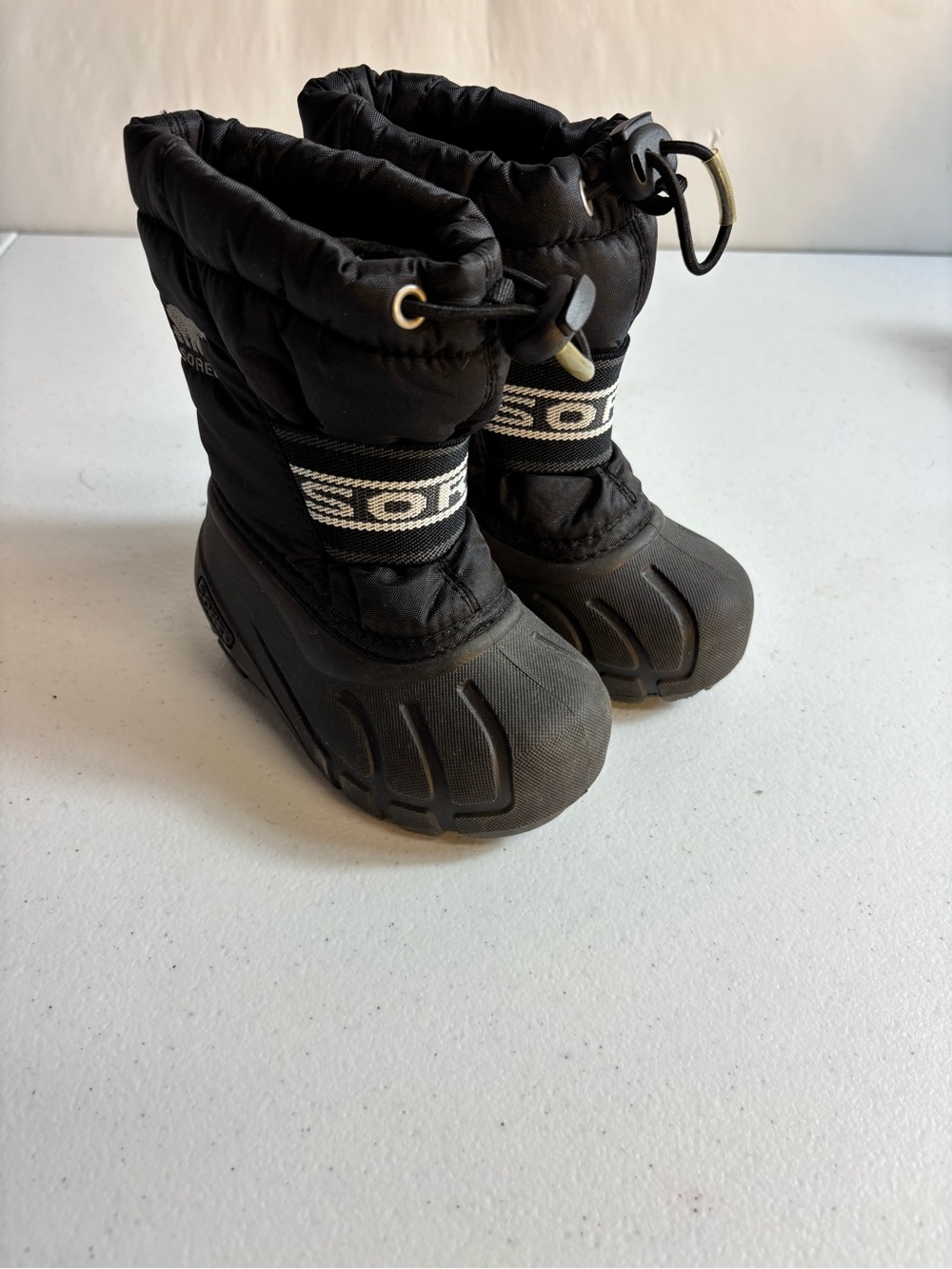 Sorel Cub kids' winter snow boots black toddler size 6